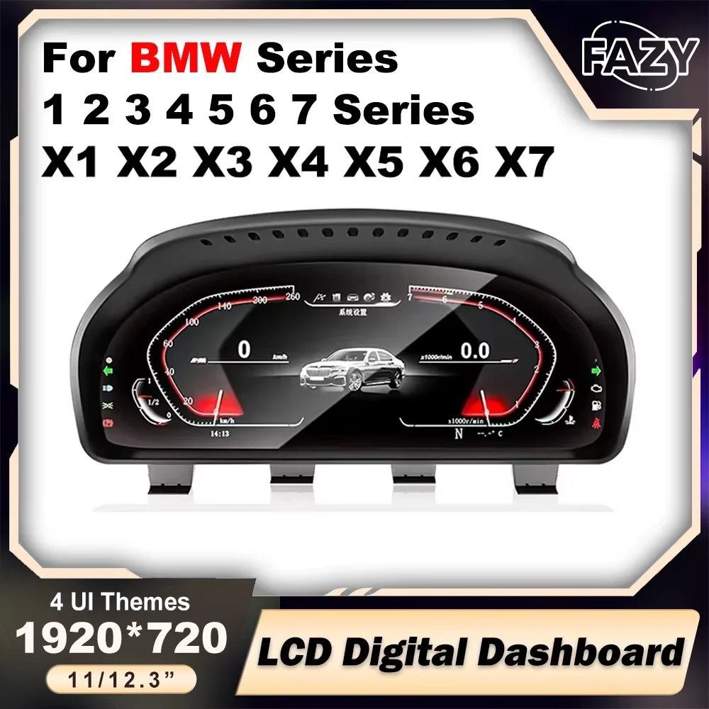 لوحة القيادة لسيارات BMW E83 F25 F26 E70 E71 F15 E81 F20 E90 E60 F30 F32 F10 F06 E65 E84 F48 عداد السرعة مجموعة الأدوات الرقمية