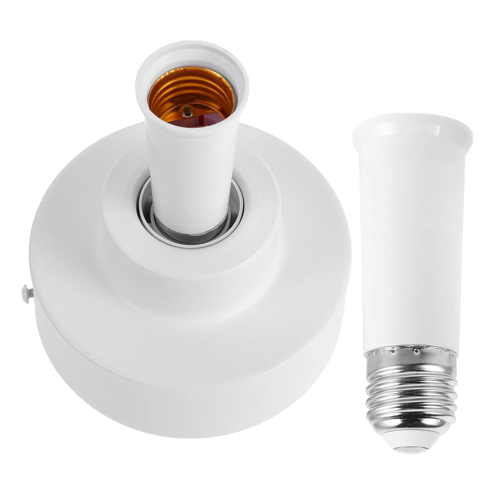 1 Set Light Socket Extender, E26/E27 Bulb Extension Rod, Screw-in Lamp Holder Adapter With Base For Ceiling Fan Light Socket
