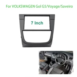 2DIN Car Stereo Frame Dashboard Panel Fascia Wear Proof Replacement for VOLKSWAGEN Gol G5/Voyage/Saveiro