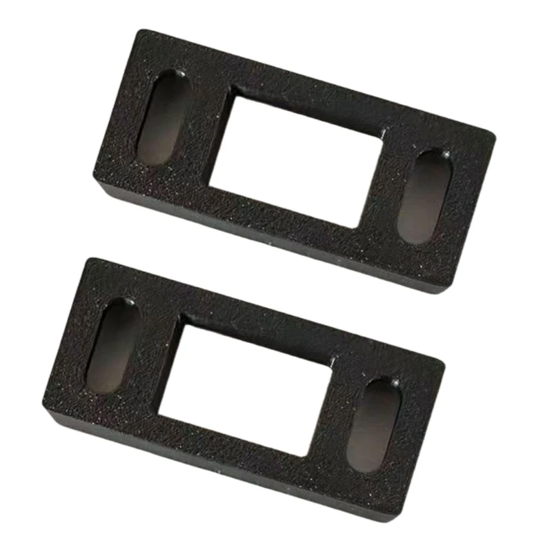 K1AD Mobile Living Fridge Door Retainer 2-Piece Set, Black Motorhome Refrigerator Door Support with 3D Printed PLA Structure for