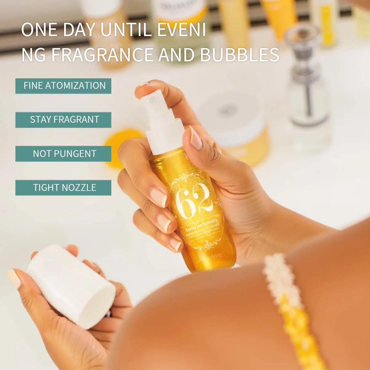 بخاخ معطر جو خالي من الكحول - عطر طبيعي يدوم طويلاً، غني بالزيت العطري البرازيلي المضغوط، أداء