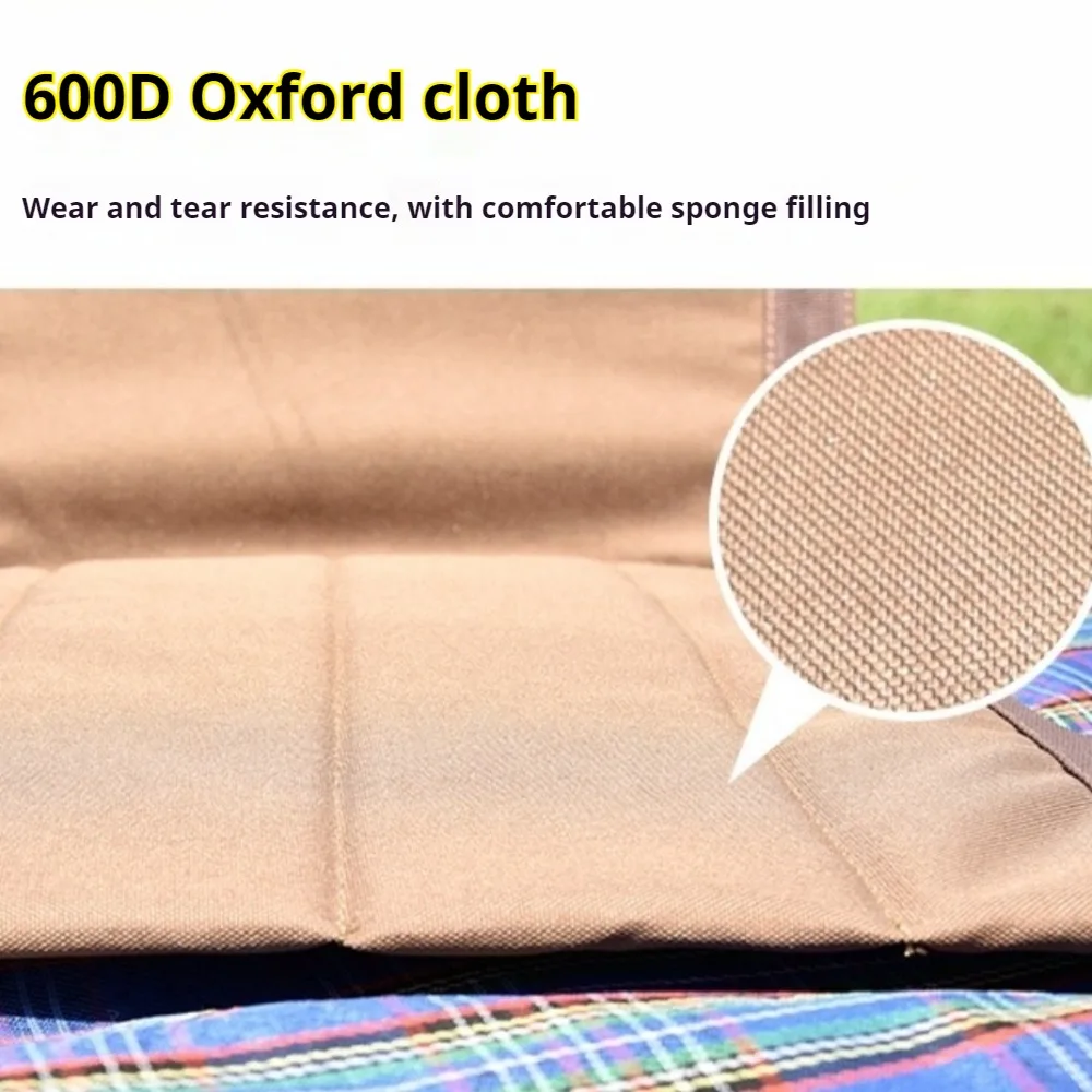 Camping Chair Foldable Beach Chair Waterproof Oxford Fabric Camping Beach Fishing Lazy  Backrest Chairs Leisure Travel Furniture image 6