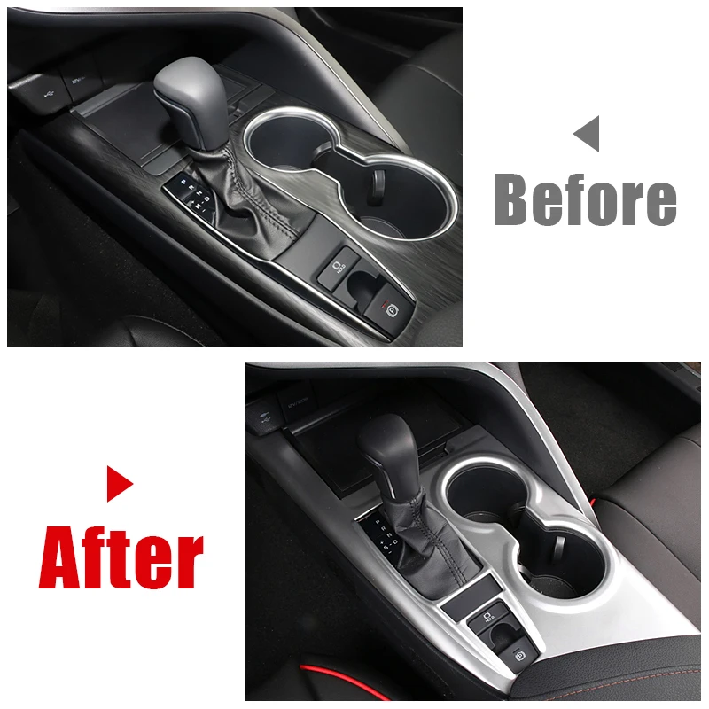 For Toyota Camry XV70 70 2018 2019 2020 2021 2022 2023 ABS Car Gear Shift Box Cover Trim Panel Frame Trim Sticker Accessories