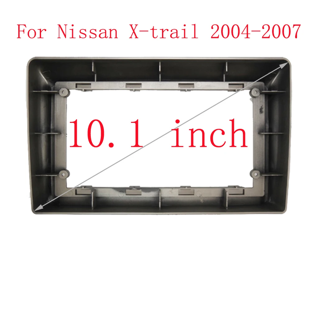 10 Inch Car Frame Fascia Adapter Canbus Box Decoder Android Radio Audio Dash Fitting Panel Kit For Nissan X-trail 2004-2007