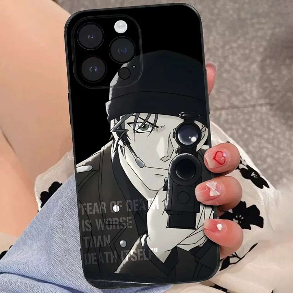 Shuichi A-Akai Phone Case For iPhone 15,14,13,12,11 Plus,Pro,Max,XR,XS,X,7,8 Plus,SE,Mini Soft Black Cover