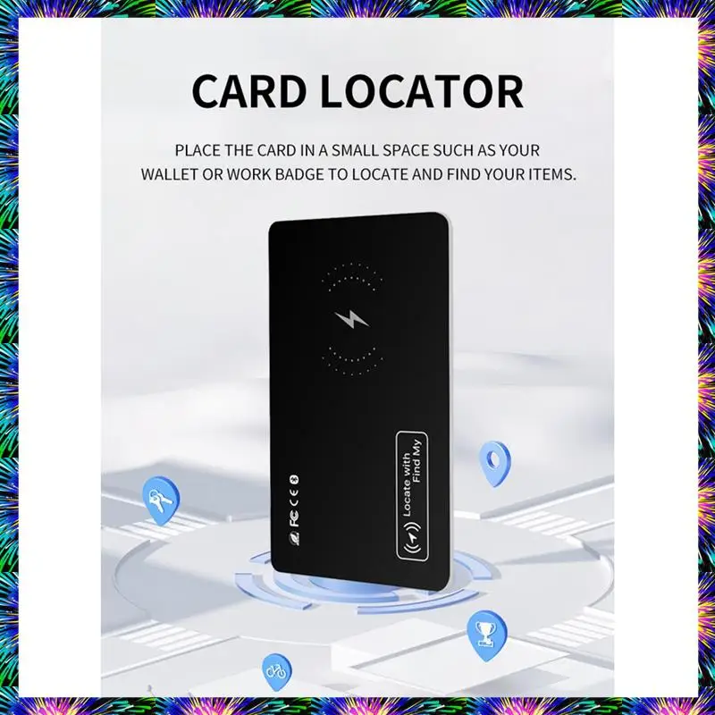 

ZIZI Anti-Loss Location Tracking Card GPS Locator Smart Tag Support Wireless Charging