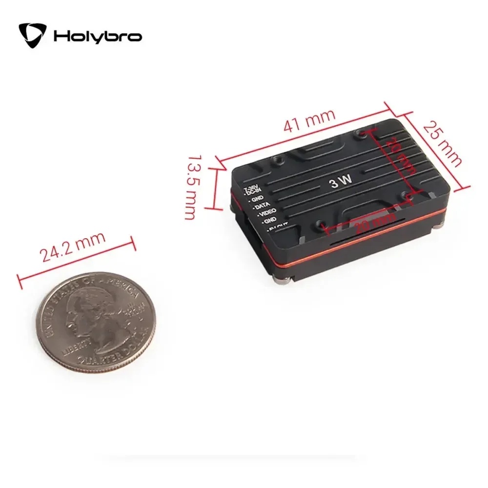 Atlatl HV 5.8G 3W VTX met 5 banden 37 transmissiekanaals schakelbare PIT, 25 mW, 3000 mW voor FPV lange afstand