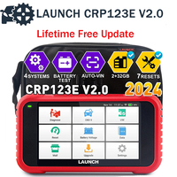 LAUNCH X431 CRP123E V2.0 Car Diagnostic Tools Auto OBD OBD2 Scanner ENG ABS SRS AT Code Reader DPF 7 Reset Free Update Online