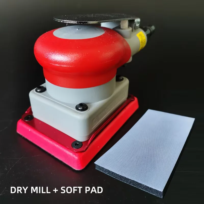 75/100 mm pneumatische schuurpapiermachine vierkante auto polijsten verf oppervlak schoonheid slijpen