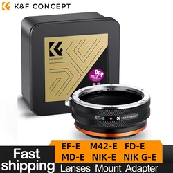 K&F CONCEPT Lens Mount Adapter for Canon EOS EF FD MD Fotga M42 Nikon F G AI Lens to Sony E Alpha NEX-7 NEX-6 NEX-5N A7 Cameras