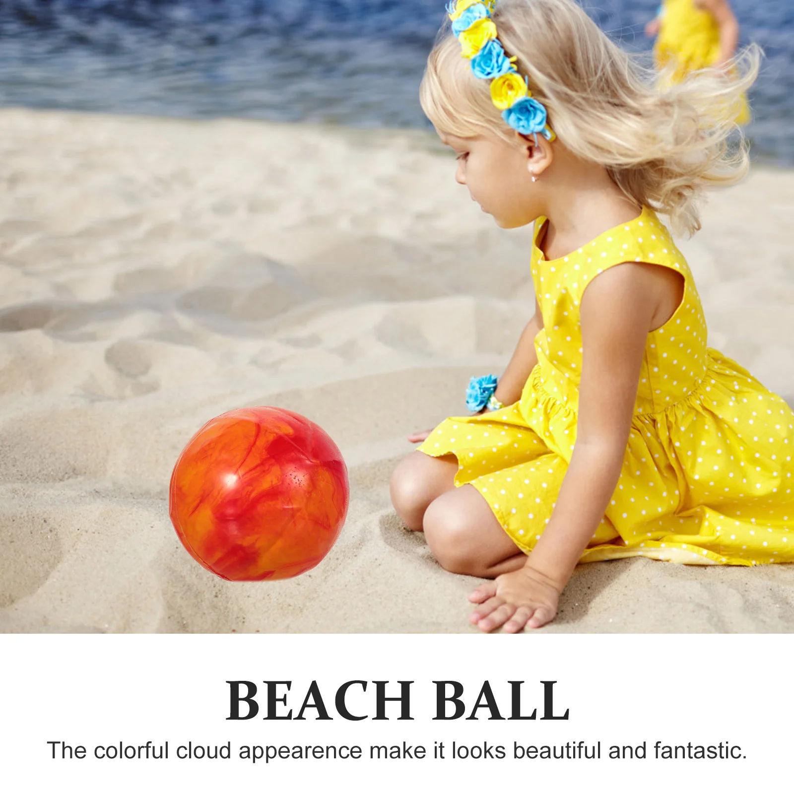 4 Pcs Beach Clap Ball Toy Bouncing Balls Glossy Inflatable Stretch Kids Colorful Cloud Child Bouncy