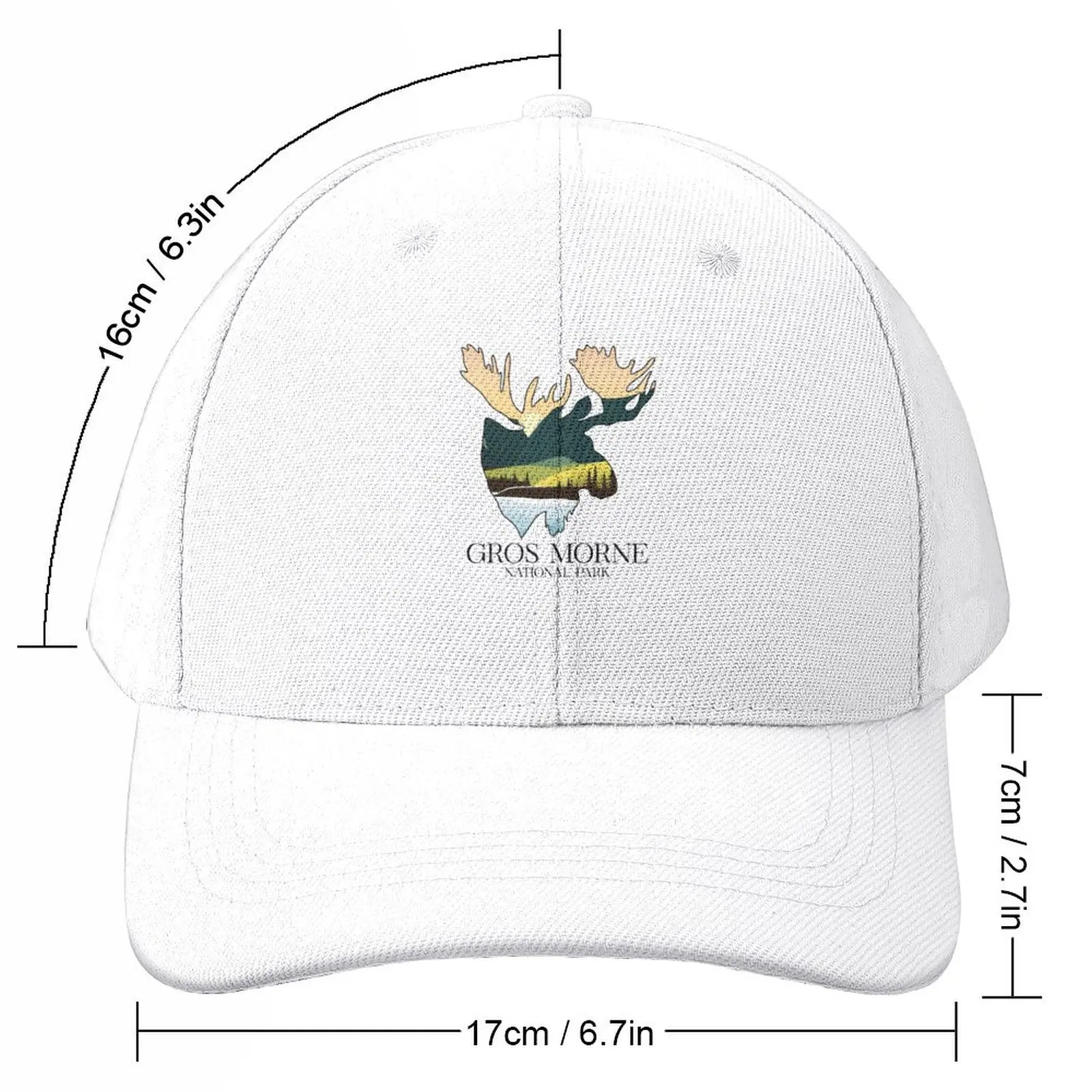 Majestic Moose and Serene Sunsets: Gros Morne National Park Silhouette Design Baseball Cap Christmas Hat Women's 2024 Men's