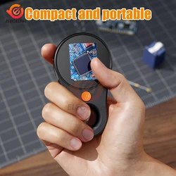 500X Magnification Digital Handheld Microscope Magnifier Magnifying Glass with 8 Light for Electronics Coins Jewelry Watch Repai