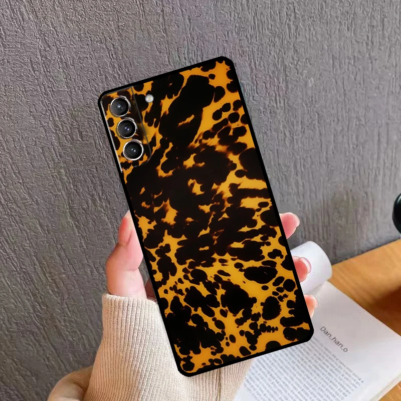 tortoise shell Marble Pattern Soft Case For Samsung Galaxy S20 FE S21 S22 S23 Ultra Note 20 S8 S9 S10 Note 10 Plus Coque