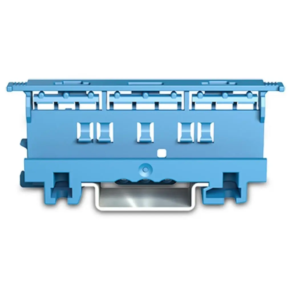 221‑500/000‑006 DIN Rail Mounting Bracket Blue For WAGO 221‑412 221‑413 221‑415 Wire Connector 4mm² Fixed Holder