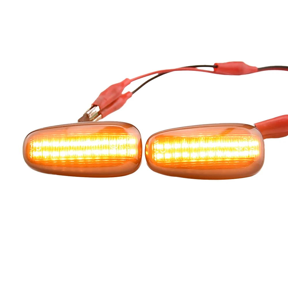 2Pcs LED Dynamic Fender Side Marker Light Turn Signal Lamps For Opel Frontera B/Speedster Astra G/Zafira A/Cadillac STS Vauxhall