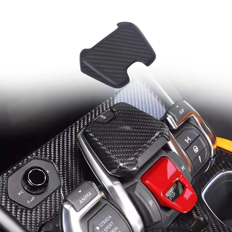 

Для Lamborghini URUS 2018-2023 крышка переключателя P-образного переключения автомобиля P-образный переключатель декоративная рамка из настоящего углеродного волокна 1 шт. (матовый)