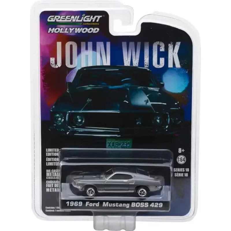 

Модель автомобиля из сплава, модель 1:64 1969 JOHN WICK Ford Mustang BOSS 429, коллекционная игрушка, подарок, сувенир, демонстрационное украшение W615