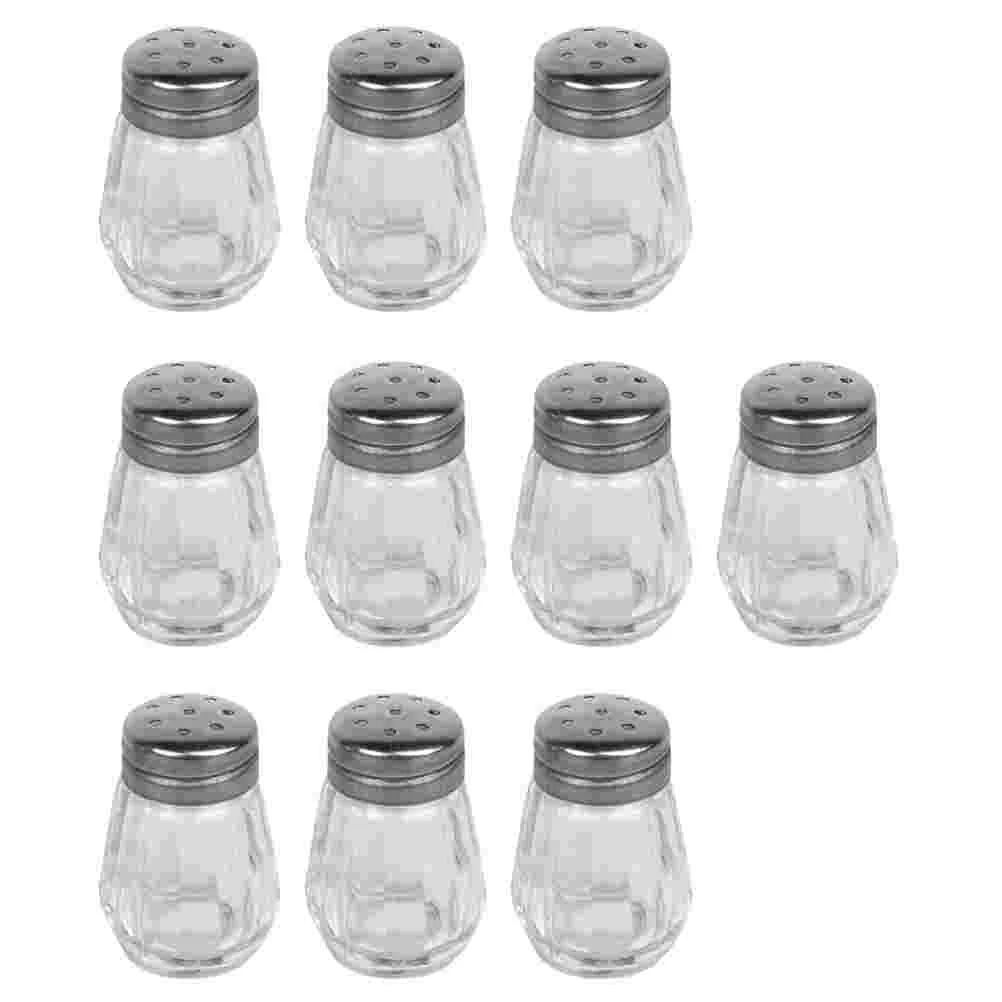 

10 Pcs Glass Mini Spice Jar Sea Salt Mason Jars Holders Saliere Poivriere Seasoning Bottle Condiment