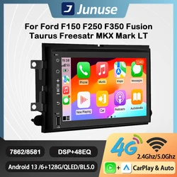 2 Din Android 13 Car Radio For Ford F150 F250 F350 Escape Explorer Edge E150 Mustang Multimedia Player Navigation GPS Carplay 4G