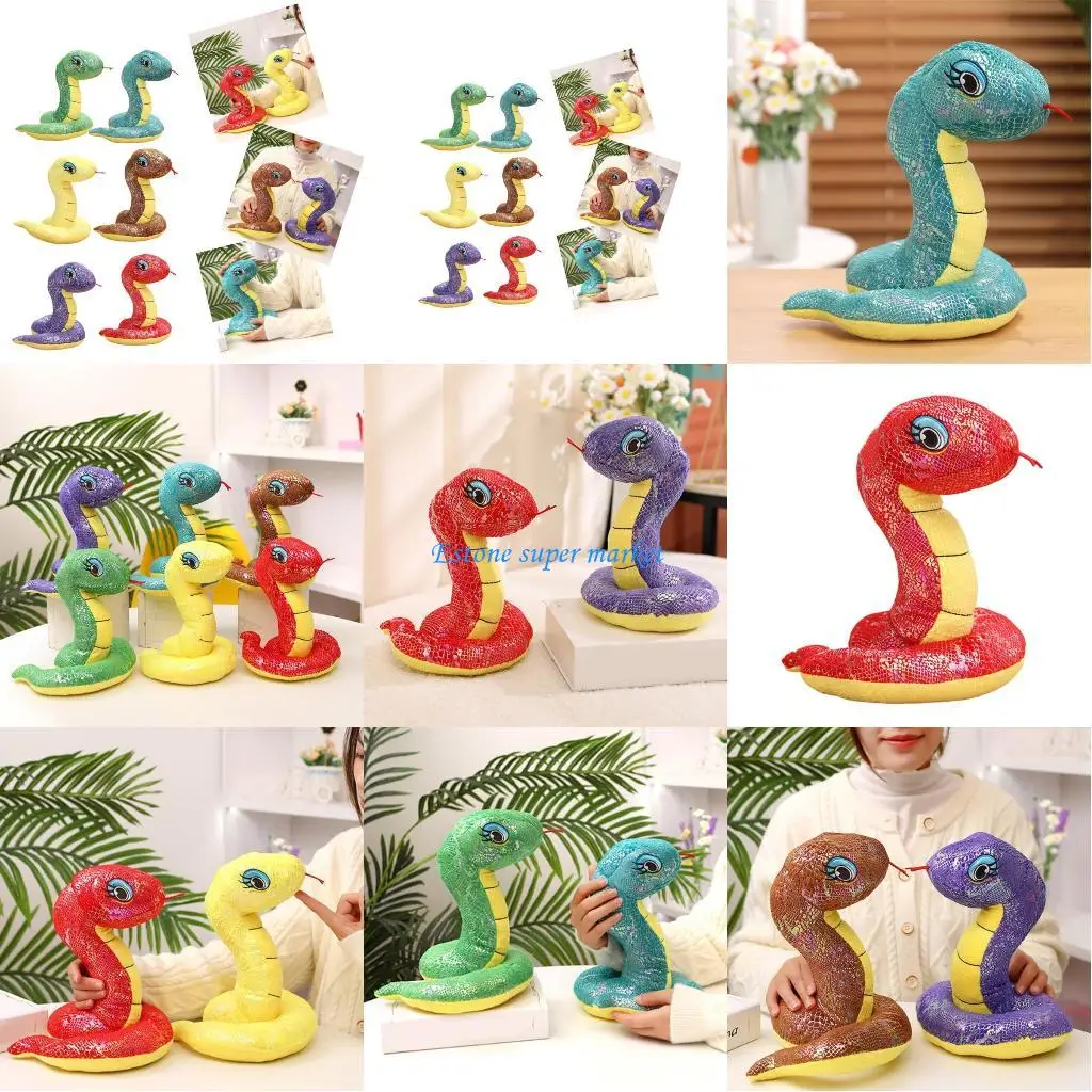 

090B Oversized Snake Pranks Toy Fun Stuffed Animals Toy for Adult Halloween Surprise