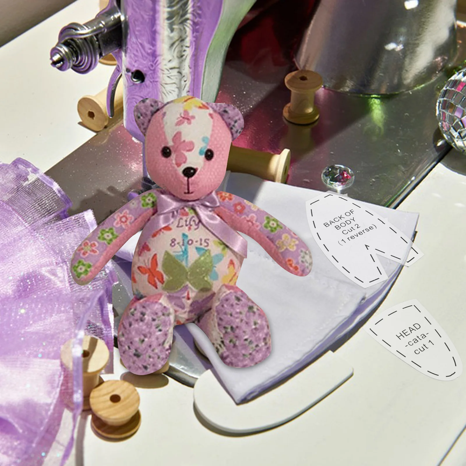 

10 Pcs Bear Template Ruler Quilting Sewing Patterns High Accuracy Durable Craftsmanship Double Wedding Ring Quilt Templates