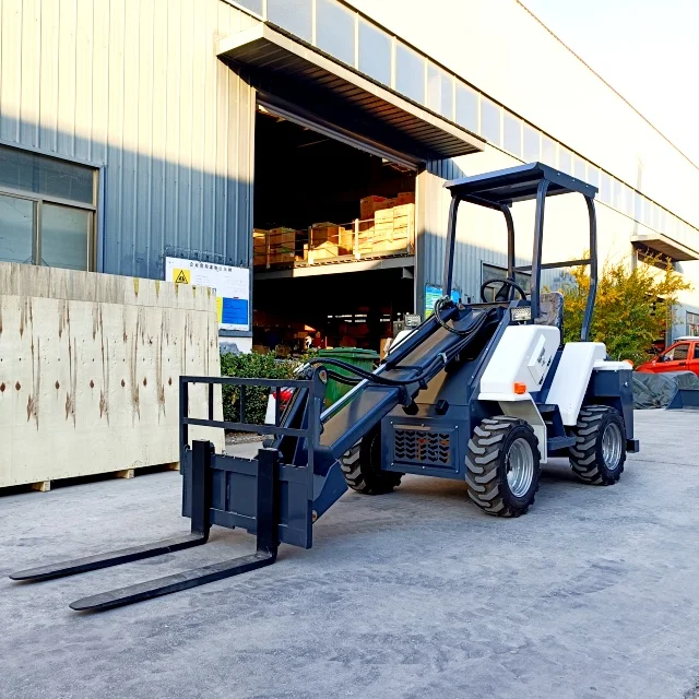 Kostenloser Versand Teleskoplader Multifunktionsaufsatz Kompakter Mini-Kompaktlader mit Motor