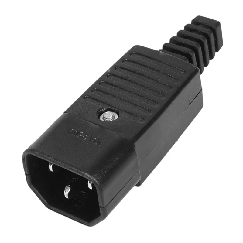 

B50B-30PCS IEC 320 C14 Power Adapter Cable Plug Rewirable Connector Socket 3Pin Male