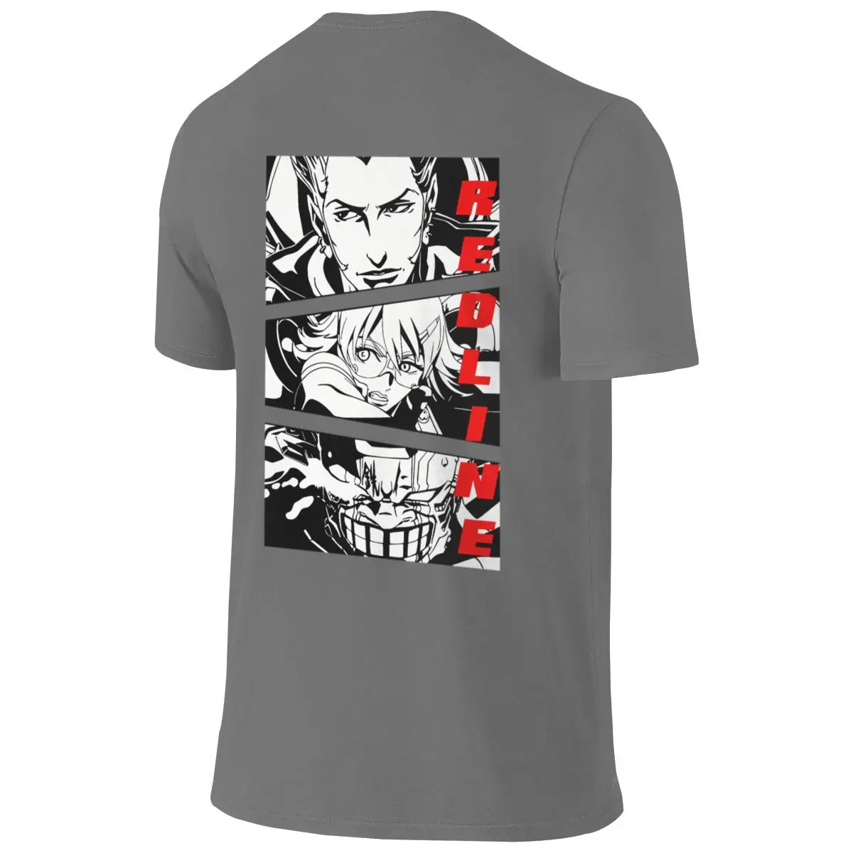 Redline Anime Basic Reversible T-shirt Japanese Retro Print Does Not Fade Tees