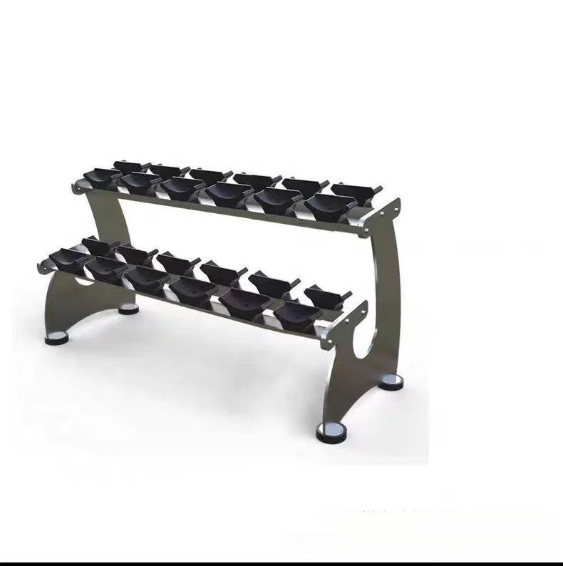 2026 OEM Commercial Gym Use Chrome Style Dumbbells Racks in Different Sizes 6 8 10 Pair Multi-Function Station