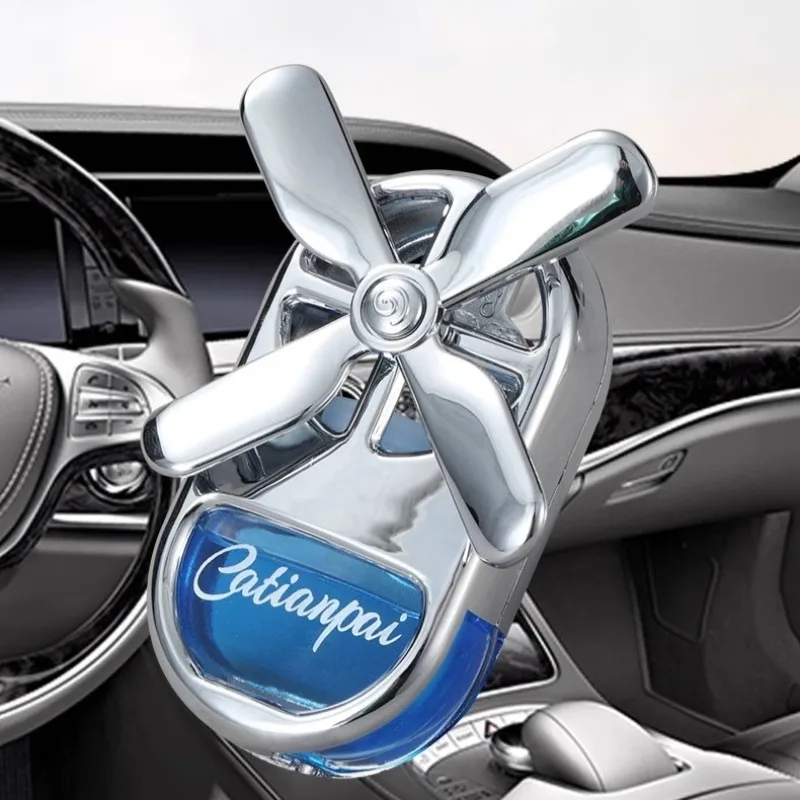 4-Leaf Windmill Car Air Vent Fan | Perfume Essential Oil Diffuser | Creative Interior Decor & Air Freshener