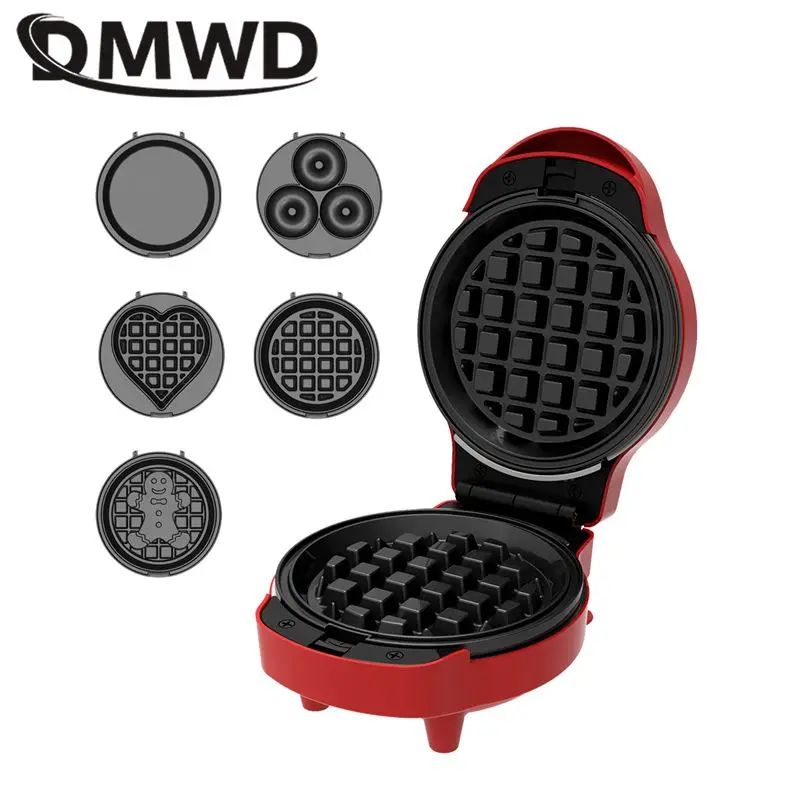 

Multifunctional Breakfast Maker Electric Sandwich Machine Waffle Donuts Pizza Bake Oven Octopus Non-stick Detachable plate 110V