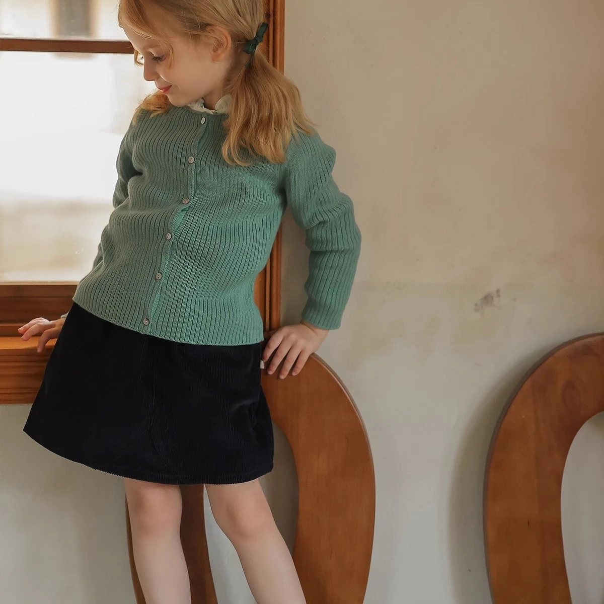 Girls Skirt 2026 Autumn and Winter New Children's Clothing Korean Style Girl Baby Foreign Style All Match Corduroy Skirt