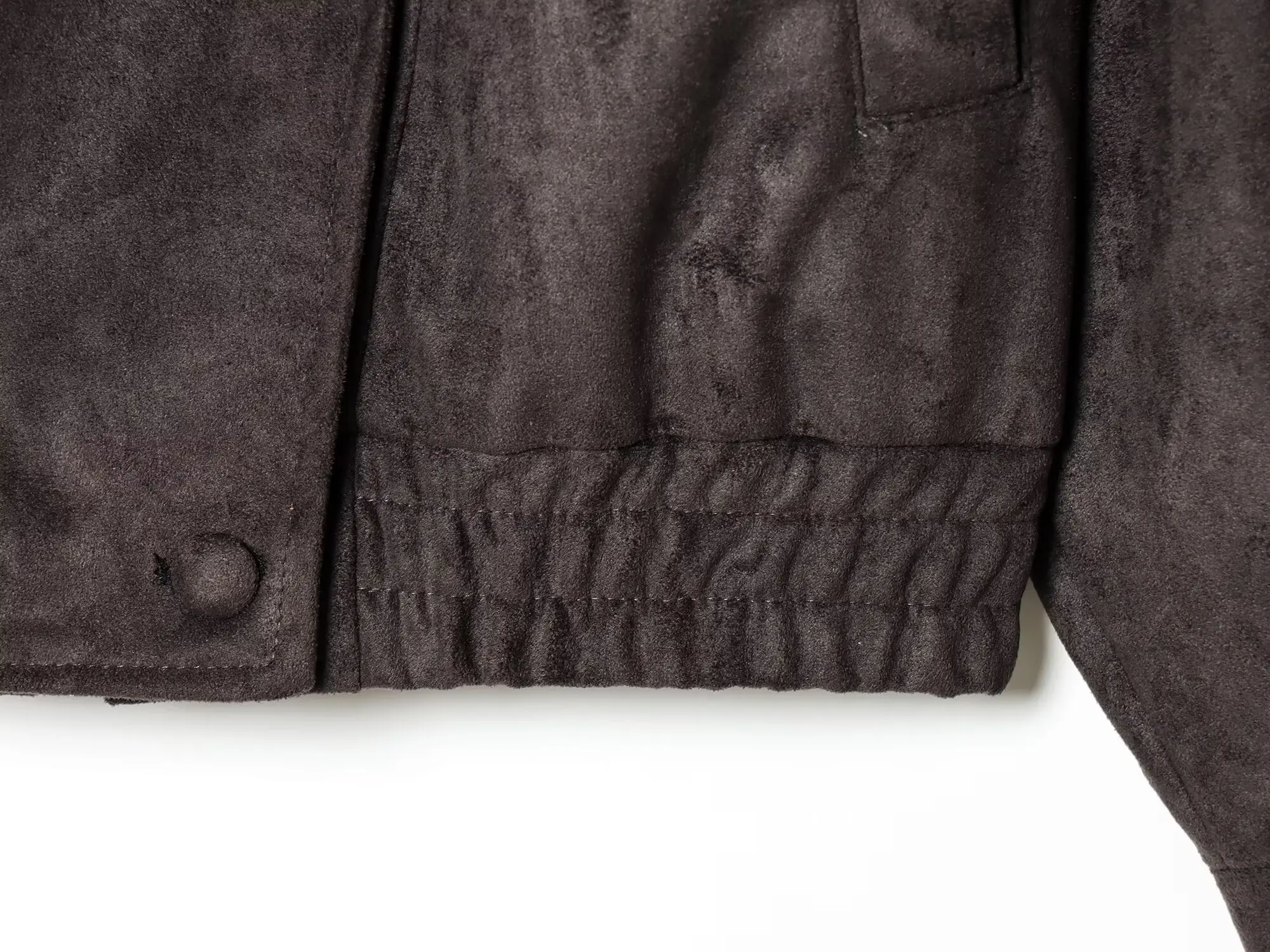TFMLN Frühling Neue Damen Wildlederjacke Mode Hochkragen Langarm Lässige Weite Jacke Mäntel Weibliche Schicke Streetwear – Detail 7