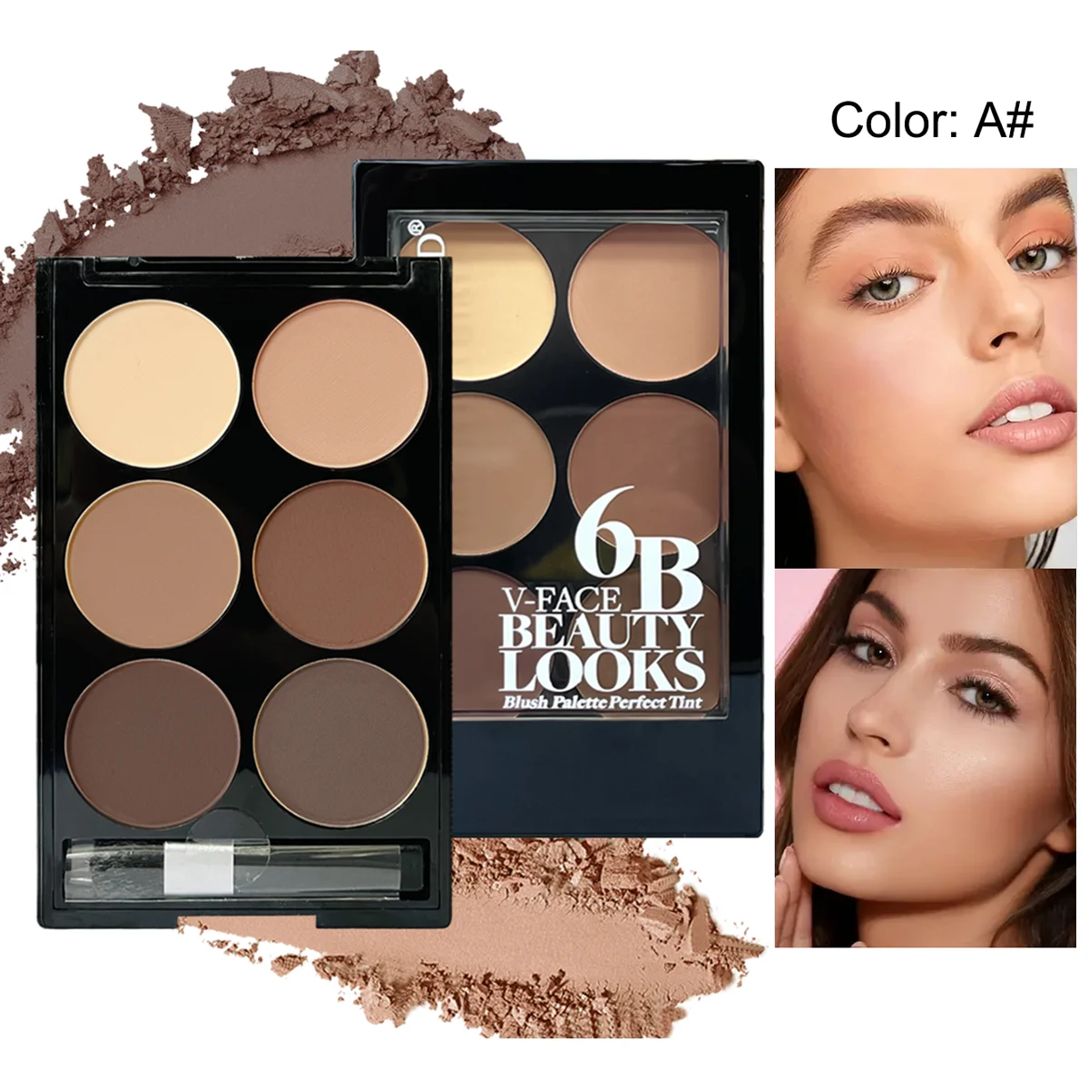 6-Farben Matte Kontur-Bronzer- – Highlighter Bronzer Palette Bewertung und Preis