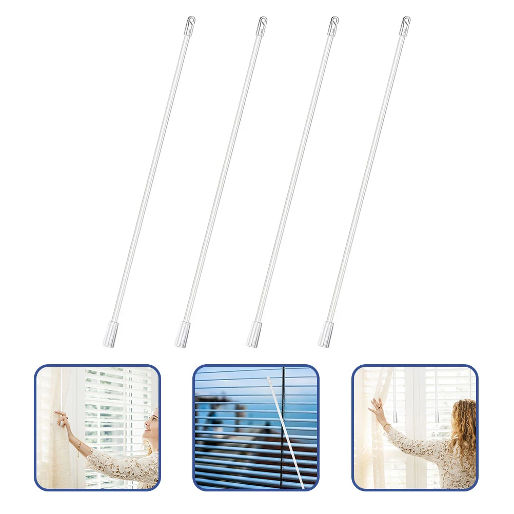 

4pcs Curtain Accessories 12 Inch 29 34cm Plastic Blind Vertical Blinds Replacement Parts Easy Install Home Office Window