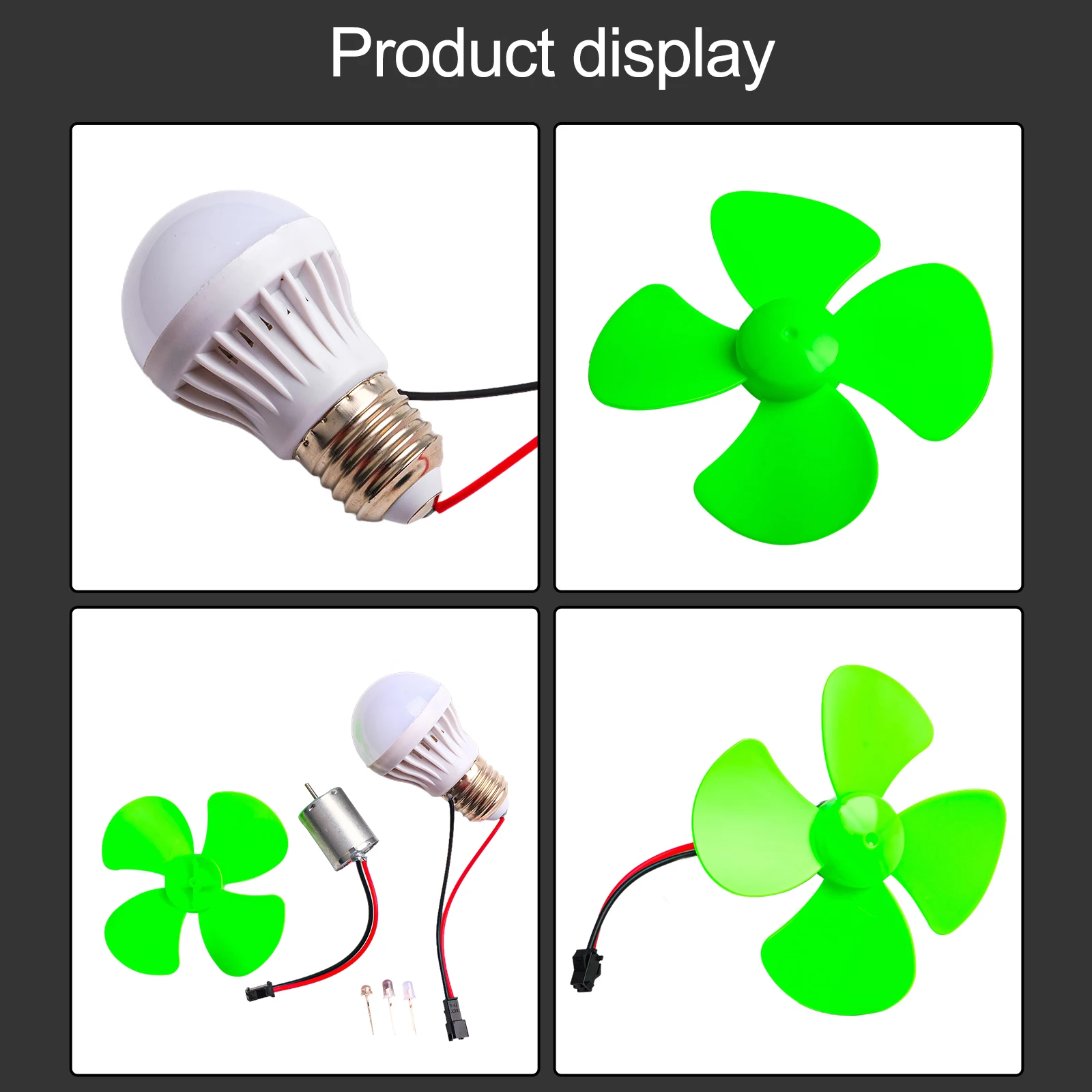 

For Renewable Energy Experiments LED Generator Kit Alternative Energy Generator DIY Kit As Shown In The Picture