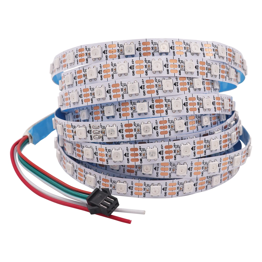 

5V WS2812B LED Strip Individually Addressable RGB Pixel Lights 18/30/60Leds/m Full Color LED Tape Light Waterproof Ribbon Diode