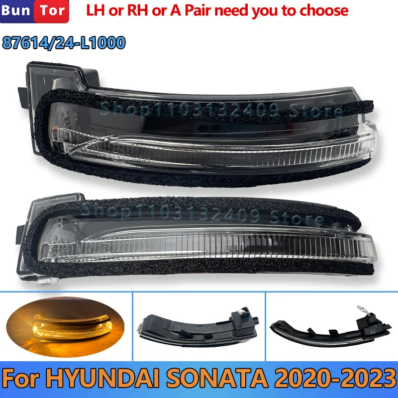 

Светодиодный сигнал-индикатор для наружного зеркала HYUNDAI SONATA 2020 2021 2022 2023 # 87614-L1000 Указатели поворота в зеркалах заднего вида 87624-L1000