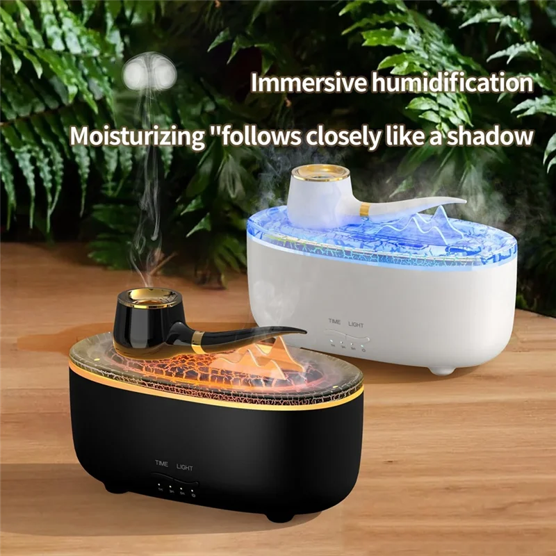 【قطرة السعر!】 موزع روائح الزيوت العطرية أنبوبي، وضعين للرذاذ، إيقاف تلقائي بدون ماء، 7 ألوان متغيرة، مرطب LED 200 مل #3