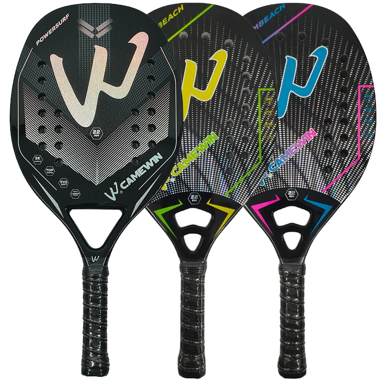 camewin-3k-beach-tennis-racket-full-carbon-fiber-rough-surface-outdoor-sports-racket-for-men-women-adult-tennis-racket-the-new