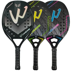 Camewin 3K Beach Tennis Racket Full Carbon Fiber Rough Surface Outdoor Sports Racket For Men Women Adult Tennis Racket The New