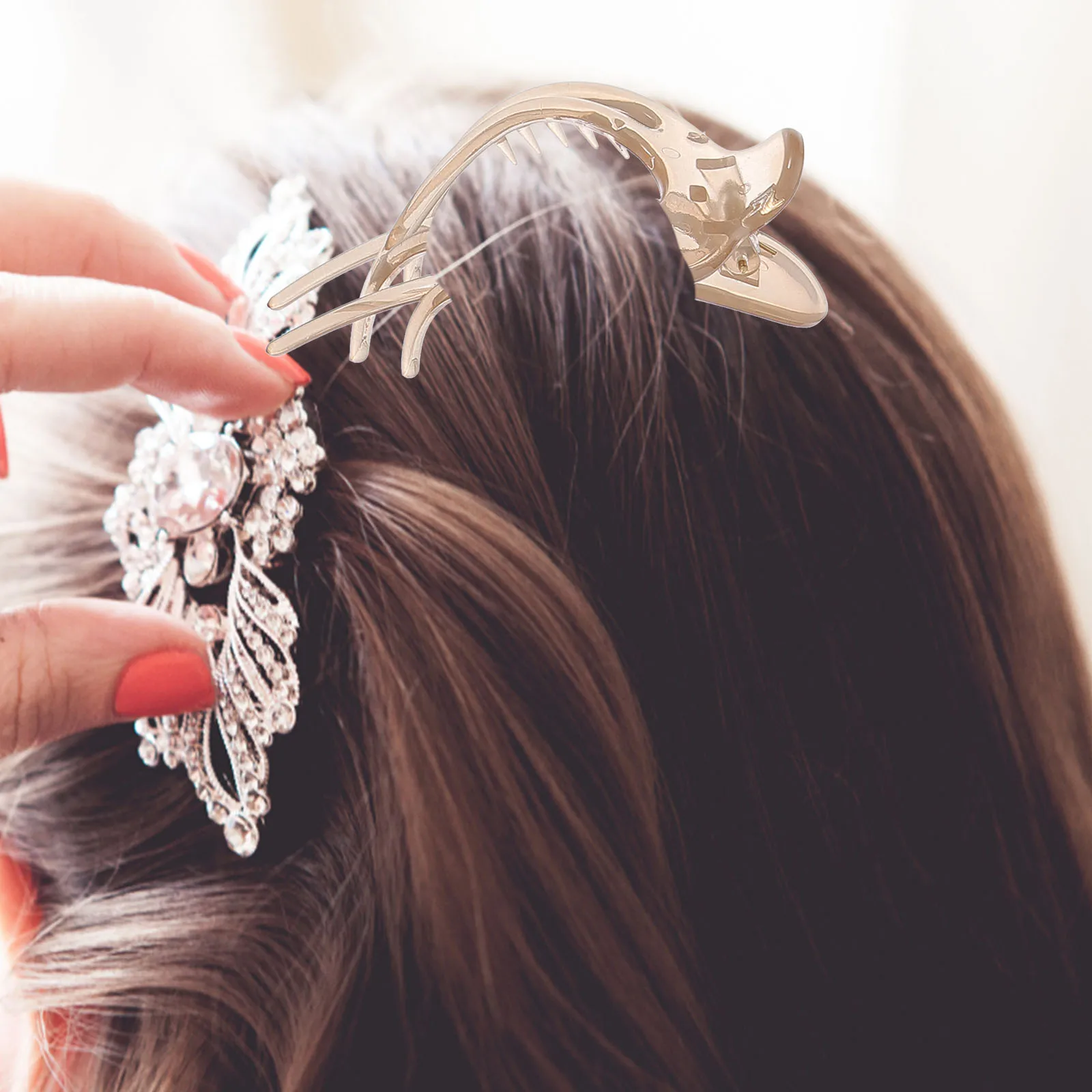 

6pcs Clamps Flat Claw Women Clips French Clips For Styling Claw Girls Hair Accessories Flat Large Thin Hair Clamps
