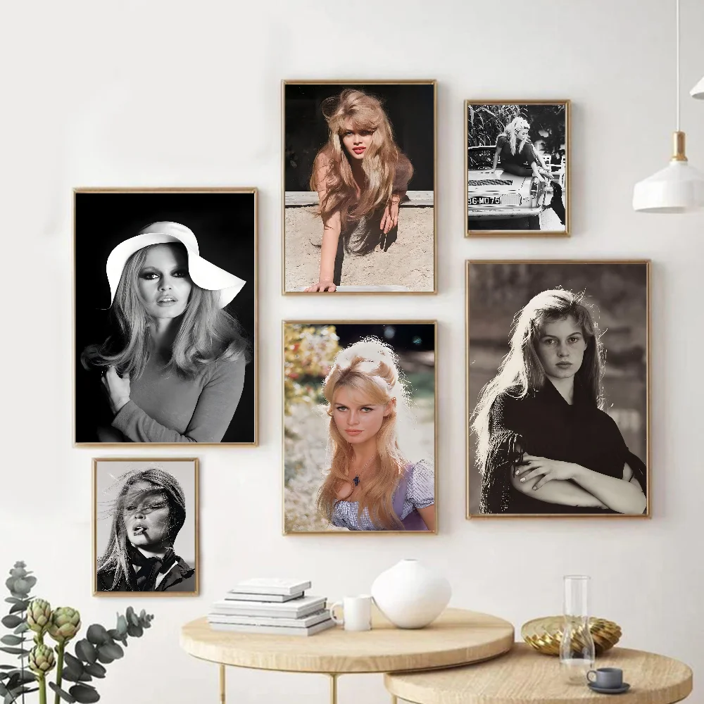 Brigitte Bardot Whitepaper Poster HD Quality Poster Wall Art Painting Study Room Wall Decor