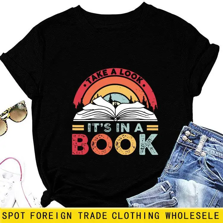 

Women's T-irt Punk Sle Loose Fit Polyester Cotton Printed ort Sve Busin Casual Home Wear Summer Collection