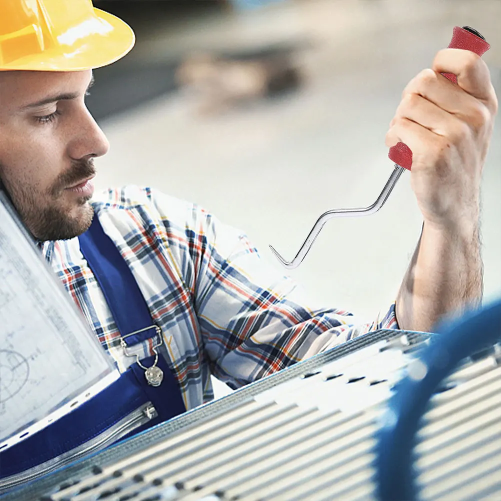 

1pcs Tie Hook Heavy Duty Wire Twisting For Construction Site Portable Fencing Rebar Tool Pull Tie Wire Twist Rebar Accessory