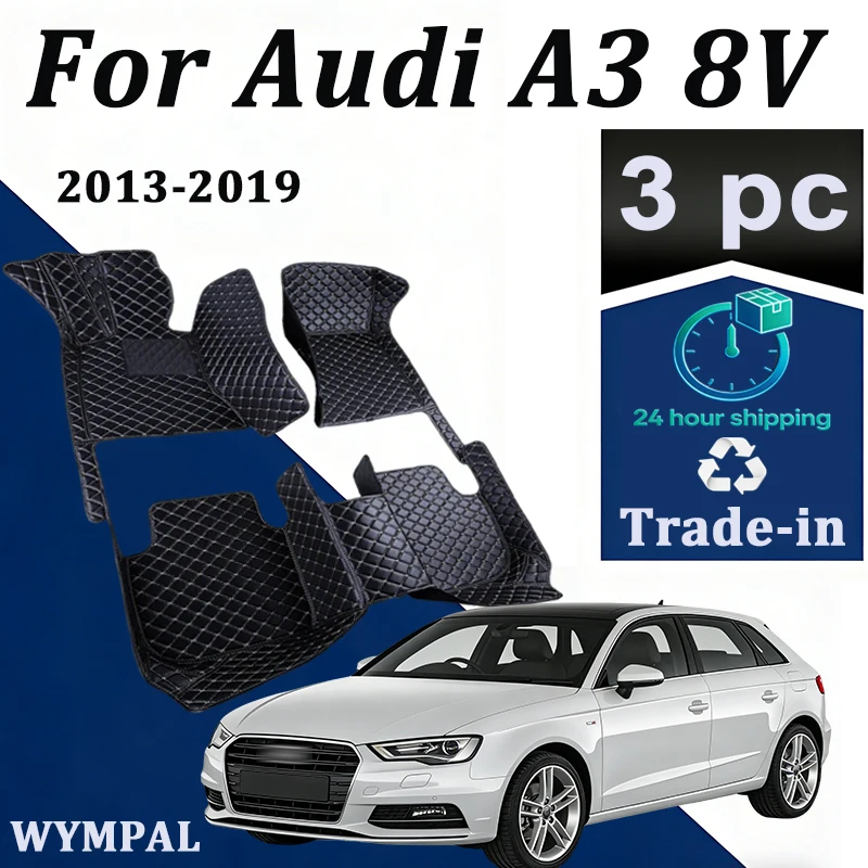 

Автомобильные коврики для Audi A3 8V Sportback 2013 2014 2015 2016 2017 2018 2019 Pad Роскошный кожаный коврик Автомобильные аксессуары 2014