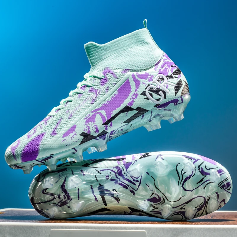 

Новые мужские футбольные бутсы, бутсы для тренировок на открытом воздухе, спортивные футбольные бутсы с длинными шипами, удобные дышащие нескользящие бутсы для взрослых для мальчиков