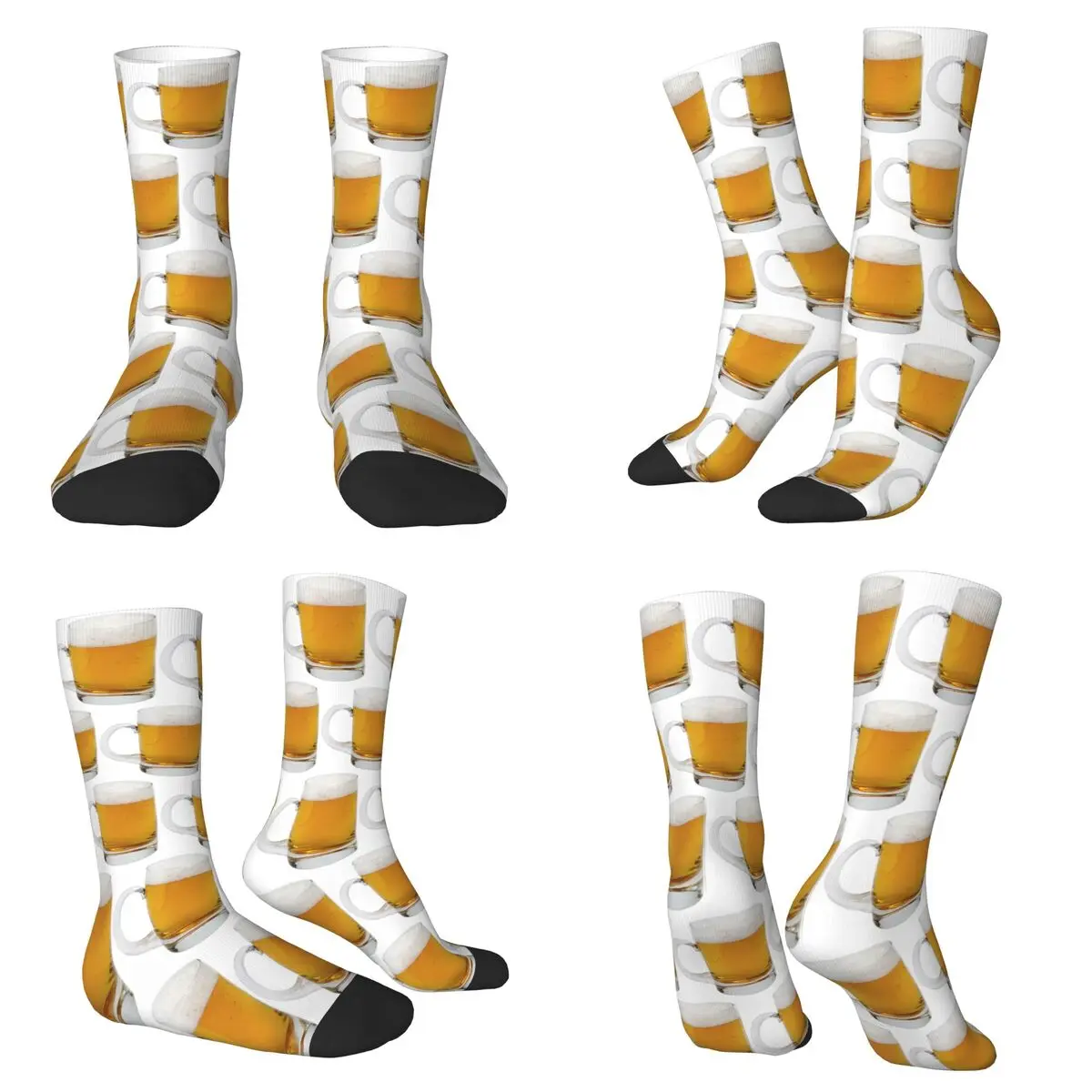 

Носки из пивного стекла Harajuku, высококачественные чулки, всесезонные длинные носки, аксессуары для унисекс, рождественские подарки