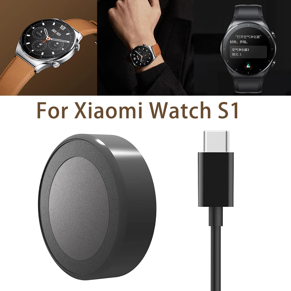 

Watch Wireless Charger Dock Power Adapter for Xiaomi Watch S1 Smart Watch Accessories with 80cm Type-C Charging Cable